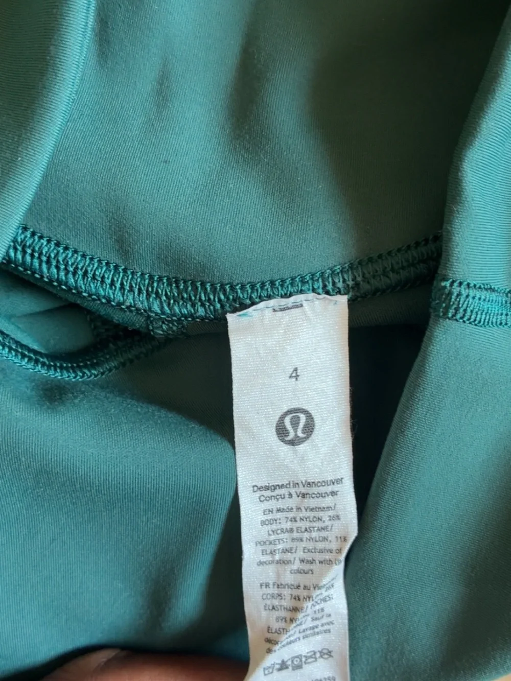 lululemon athletica Girls' Teal Performance Leggings